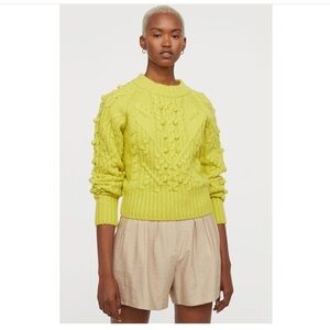 H&M Cable-knit Wool-blend Sweater